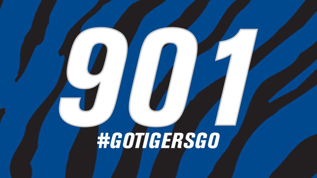 TigersAthletics's tweet photo. Happy #901day ... Wear your Tiger Blue #Choose901 #GoTigersGo http://t.co/AvtnDfk29T
