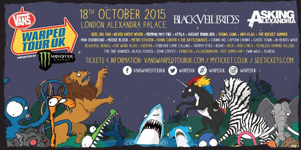Vans Warped Tour UK (@warpeduk) on Twitter photo #WarpedUK NEW BANDS ADDED! <a href="/NSNOfficial/">Never Shout Never</a> + <a href="/mooseblooduk/">Moose Blood ♡</a> + more! Head to vanswarpedtouruk.com now! <a href="/MonsterEnergy/">Monster Energy</a> #WarpedUK NEW BANDS ADDED! <a href="/NSNOfficial/">Never Shout Never</a> + <a href="/mooseblooduk/">Moose Blood ♡</a> + more! Head to vanswarpedtouruk.com now! <a href="/MonsterEnergy/">Monster Energy</a>