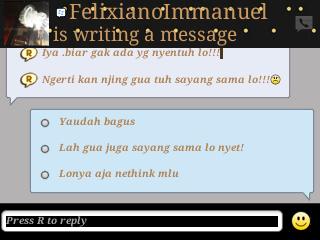 Wkwk kalo lagi gaje pasti gitu