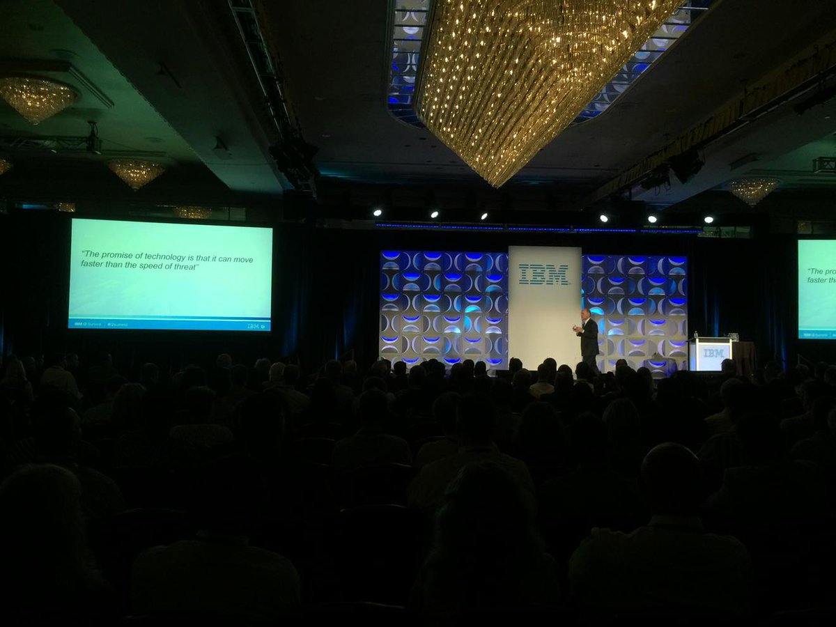 "The promise of technology is that it can move faster than the speed of threat" - <a href="/BobGriffin_PS/">Bob Griffin</a> #i2Summit