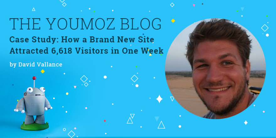 Moz's tweet photo. Case Study: How a Brand New Site Attracted 6,618 Visitors in One Week http://t.co/m45y7bvmLV by David Vallance http://t.co/DMUi3dJDGp