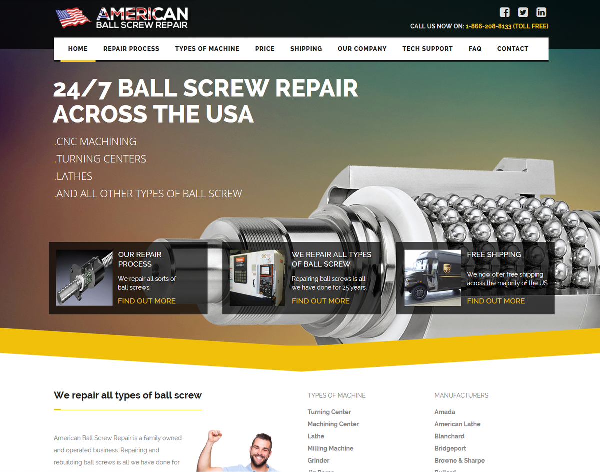 USBallScrewRep's tweet photo. Our new website is now live! http://t.co/HSQlHvjiN4 http://t.co/1Ozxtjxl13
