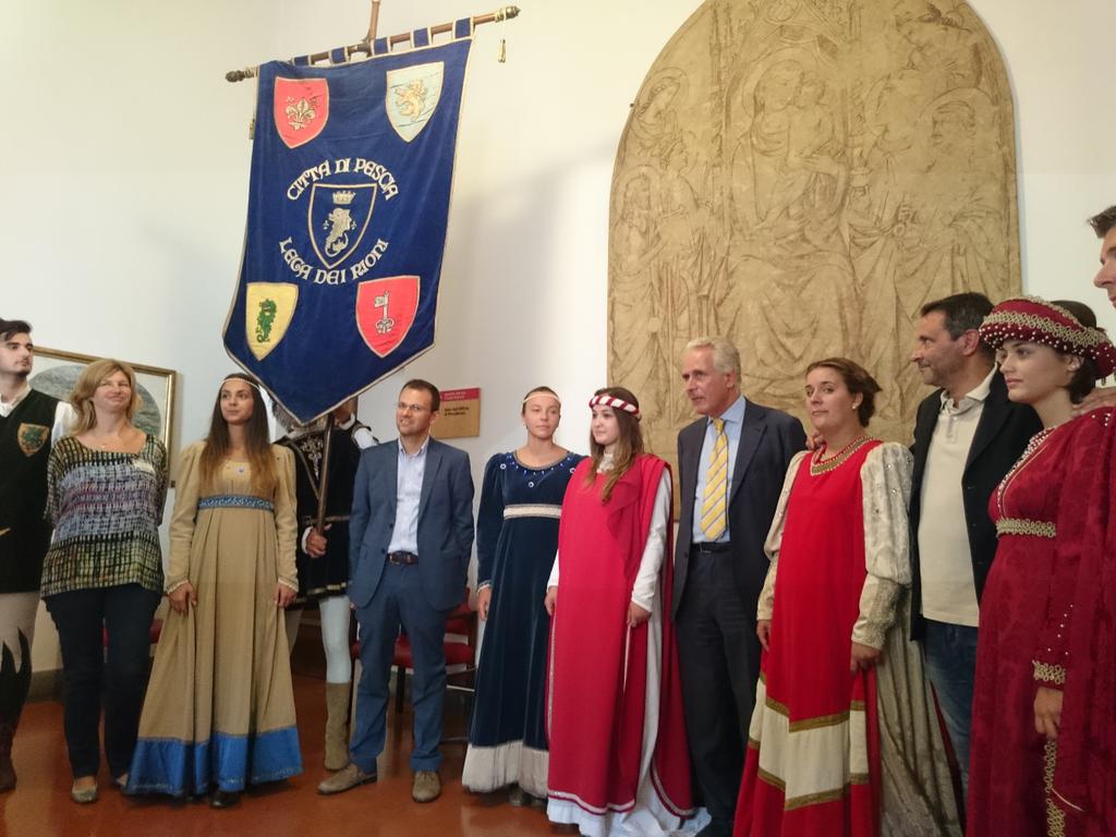 Presentazione <a href="/paliodipescia/">Palio di Pescia</a> in #PalazzoPanciatichi. Una delle manifestazioni storiche più importanti della #Toscana