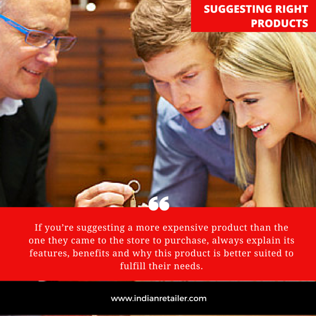 Indian_Retailer's tweet image. #RetailTip: Suggesting your customers the right product