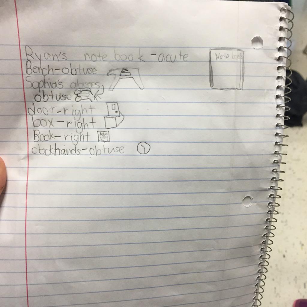 runyon3rd's tweet image. I spy with my mathematical eye angles in the classroom. #anglesearch #mathdaily3 @ShakeragElem