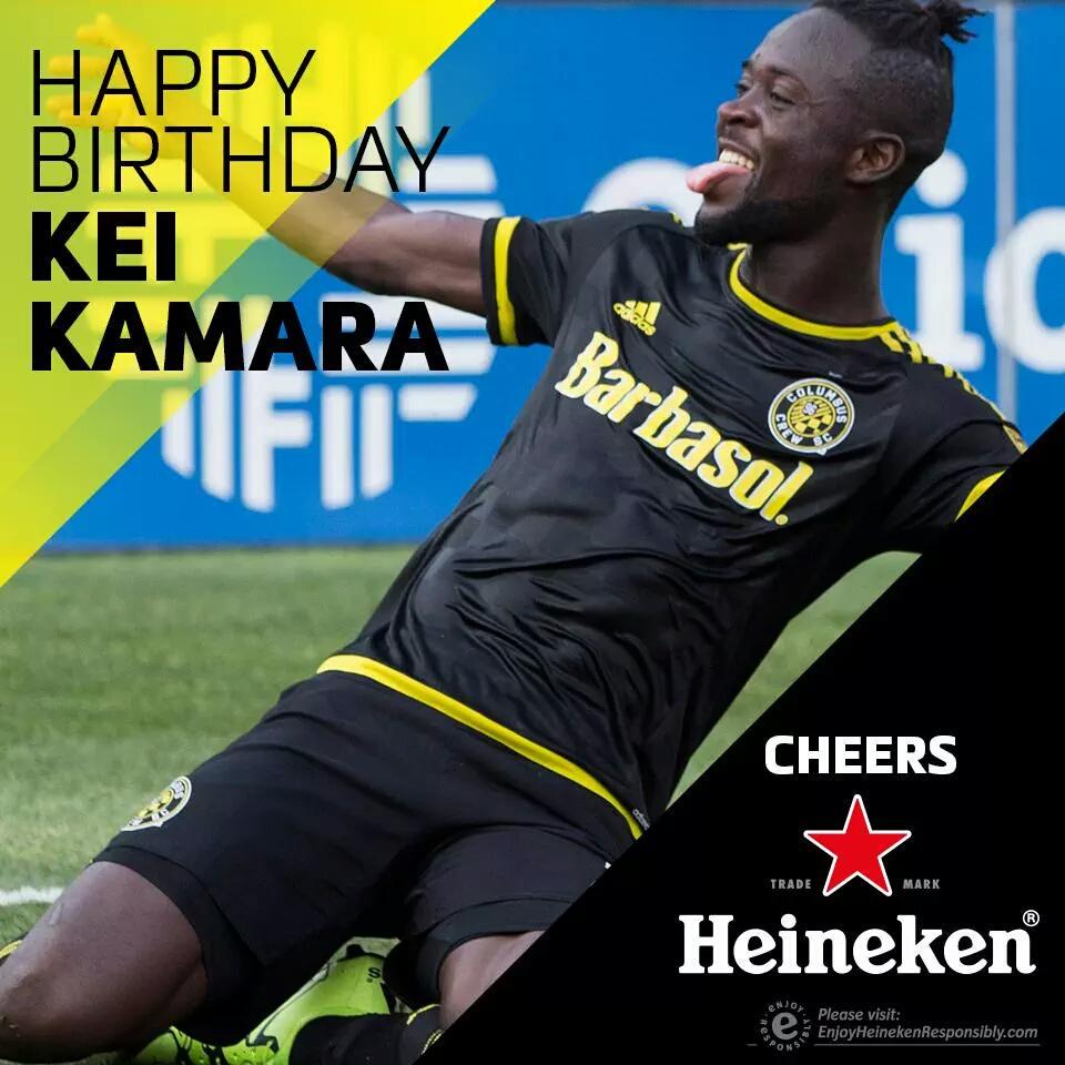 Bugün MLS\in gol kral \"Tank\" Kei Kamara\n n do um günü! Happy birthday Kei! 