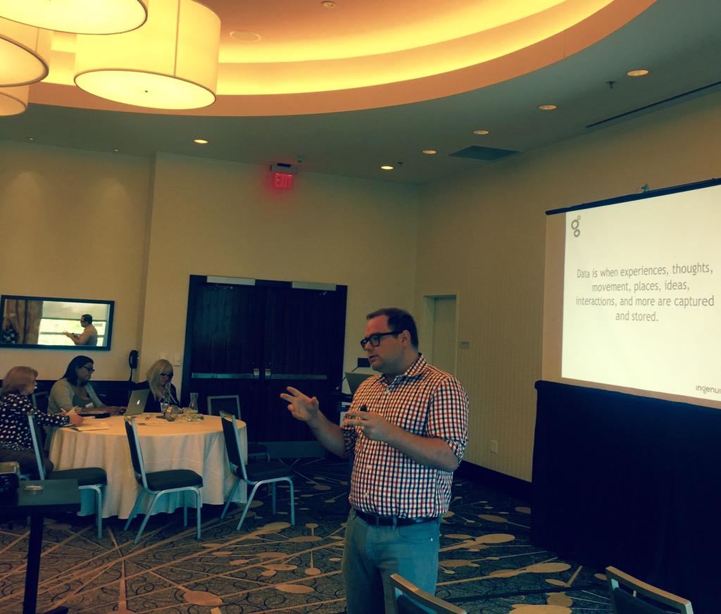 IngenuityChgo's tweet image. @meansandrew talking #whatisdata? At #AEPforum #artsed #artsmatter #data @aep_arts