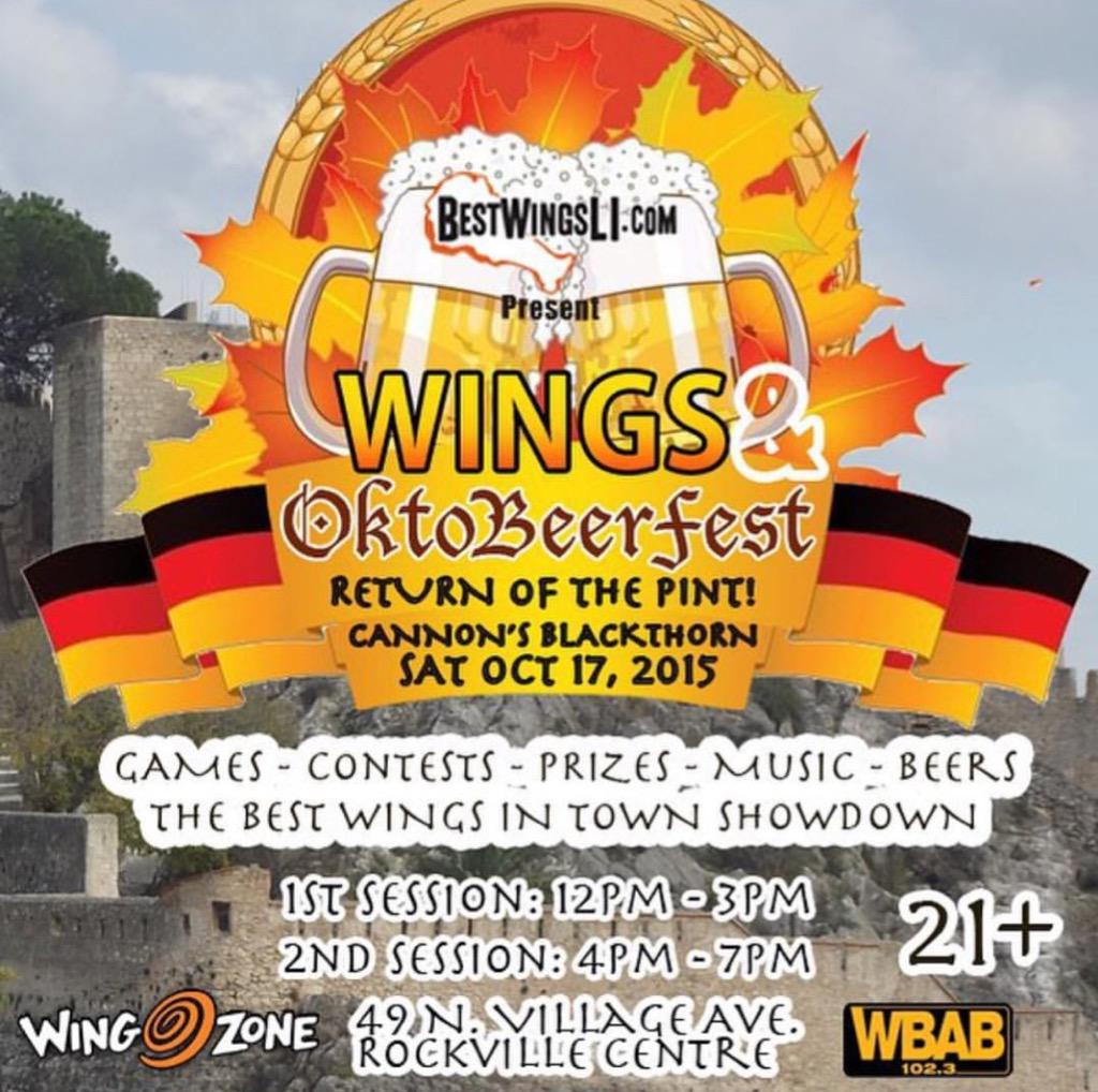 WingsNBeerFest's tweet image. Limited amt of tix avail for #WingsandOktoBeerFest Oct 17! Get em now! @1023WBAB bit.ly/wingbeer #chickenwings
