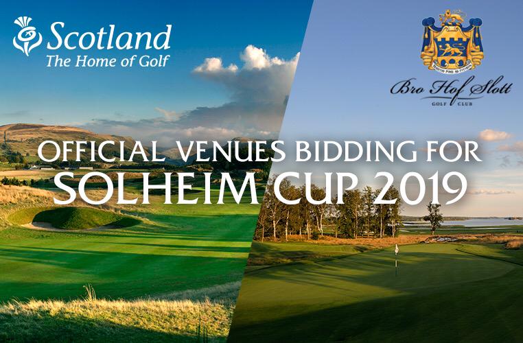 Scotland and Sweden go head to head to host The 2019 Solheim Cup! <a href="/LETgolf/">Ladies European Tour</a>