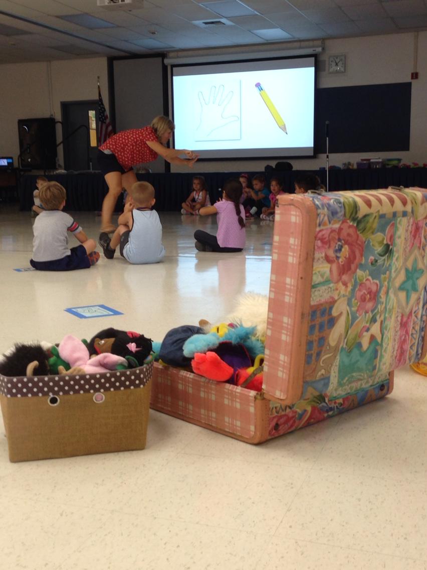 Students finding an artistic outlet during their theater class.