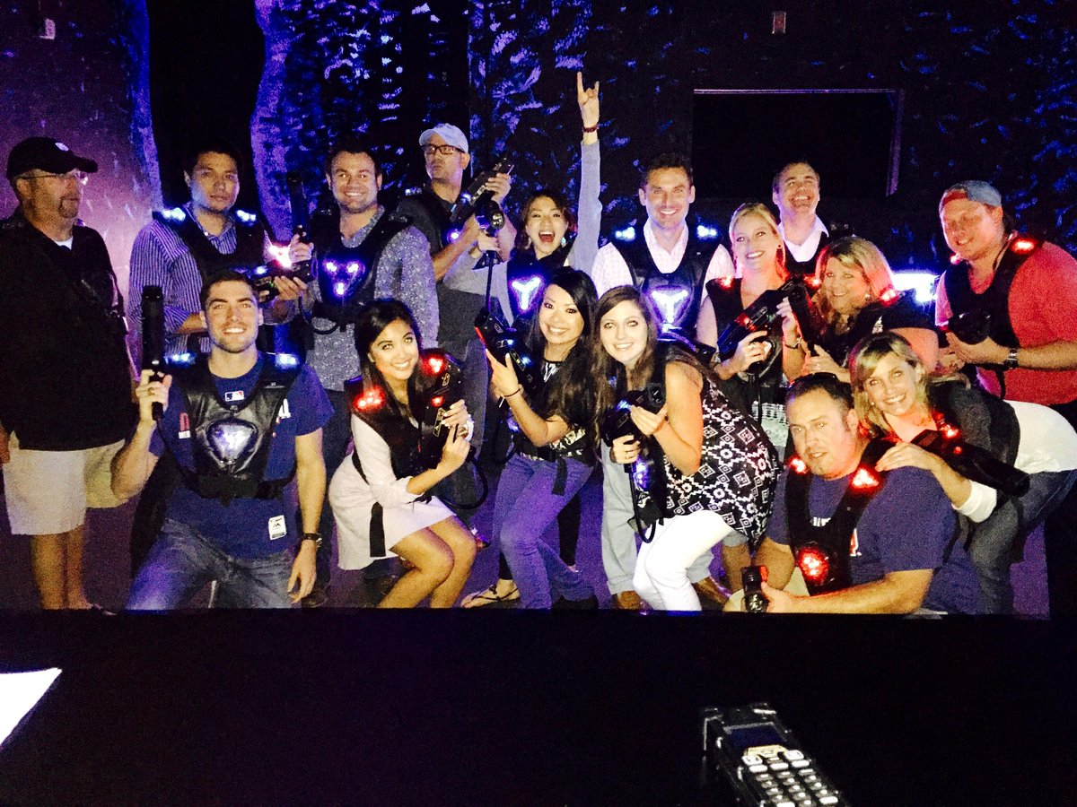 ModisDallas's tweet image. The team that plays laser tag together... #ModisDallas #Q2Fun