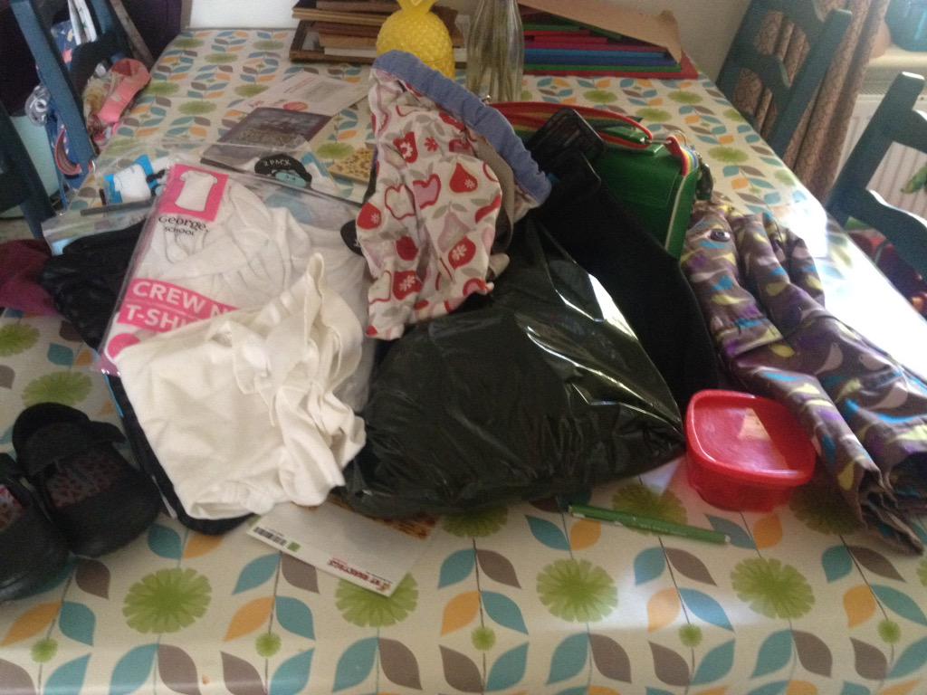 ThePumpingMama's tweet photo. Oh it is ON. 

Operation 'Start Of Term Labelling' is go. 

#parenting #school #ihopebirodoesntwashout http://t.co/xIux4iMNhy
