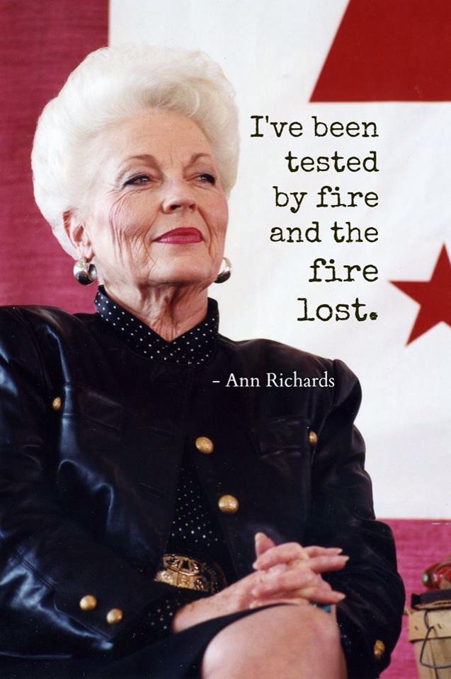 Happy birthday to the late, great governor Ann Richards.     