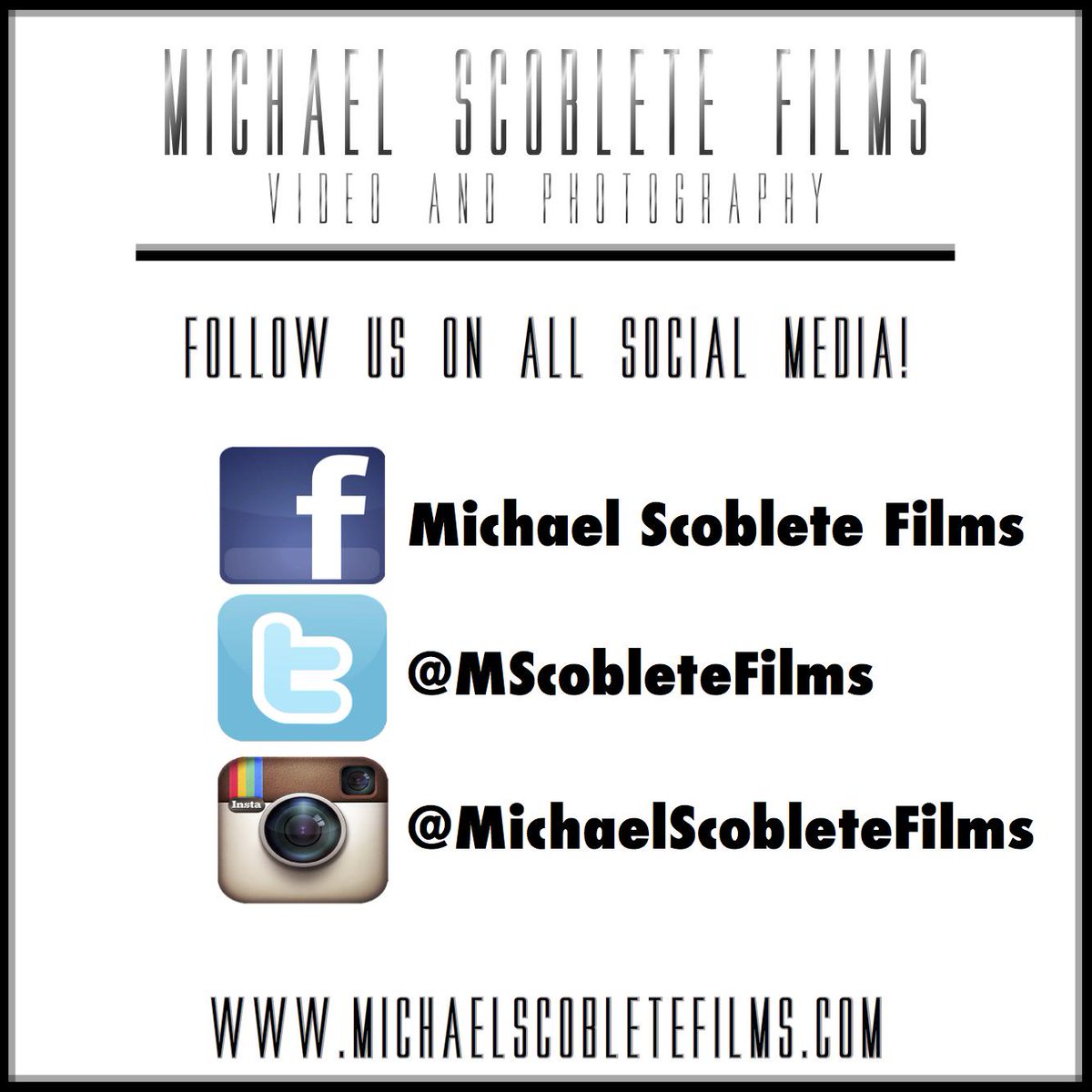MScobleteFilms's tweet photo. Follow us on all Social Media! #MichaelScobleteFilms #powered_by #MakingMemorEase http://t.co/BvL5b5zSyJ