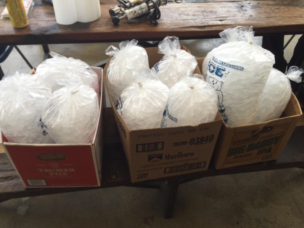 AndAlcot's tweet image. 100 pounds of ice for our @DevBlend party! #DevBlendUnity