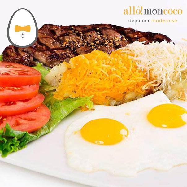 Comment aimez-vous votre Steak? Avec des oeufs! #allomoncoco #steakandeggs #tasty #foodphotography #breakfast