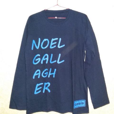 TS Navy longslave / Rubber Ink / Noel Gallagher Font / Oasis / Order Satuan / Cotton Combed 20s / Finish