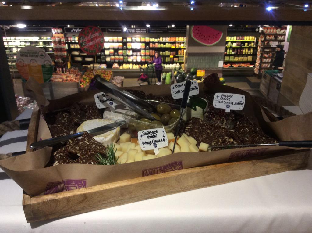 nedbell's tweet photo. Delicious cheese set up for our #GetLocalDinner @WFMVan with @LittleLocavore @dfc_plc @100CanadianMilk http://t.co/3XxaH82fIR