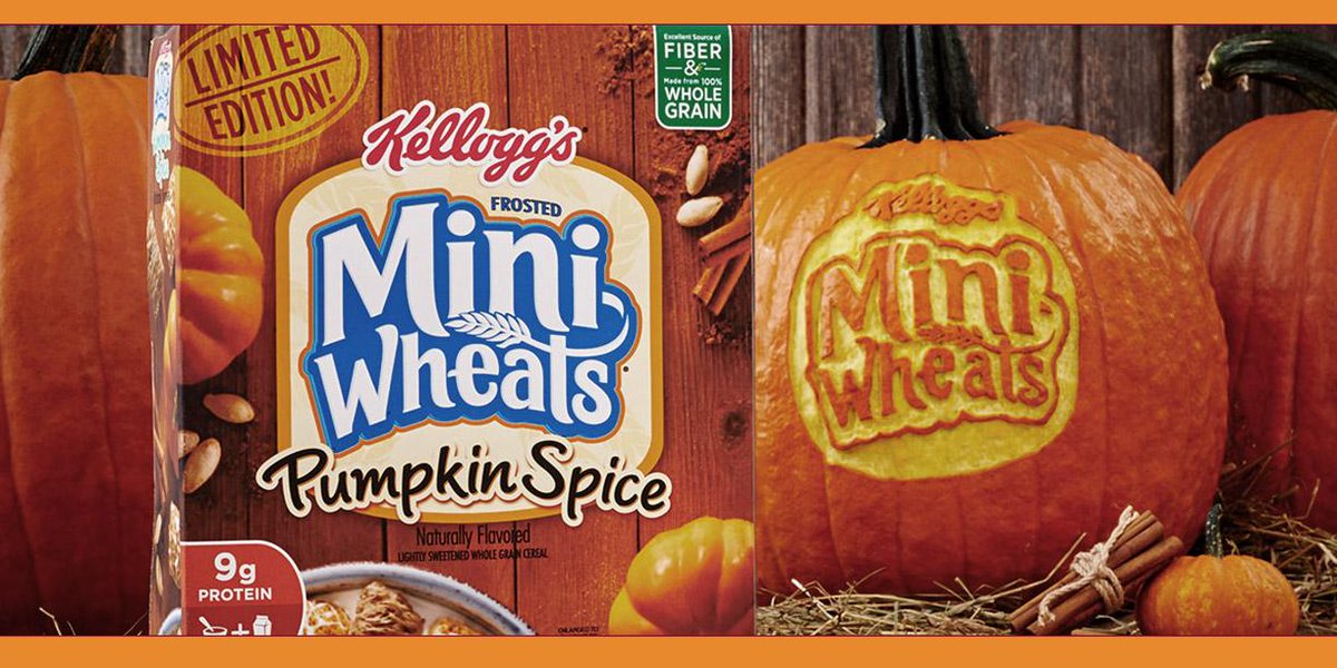 MiniWheats's tweet photo. Carve out some room in the pantry. There’s a new way to get your #pumpkinspice fix. http://t.co/eAZAldgpsK
