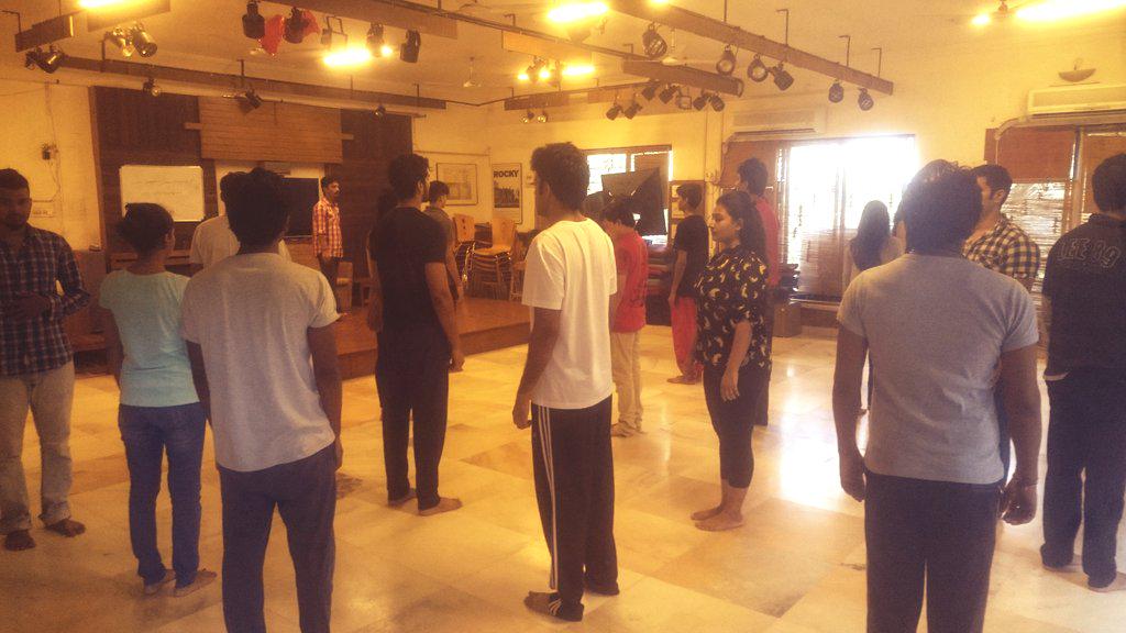 Its Training #Day1 @actorprepares Students in an opening-up session! #DiscoverYourself #Intensive #Diploma #Acting
