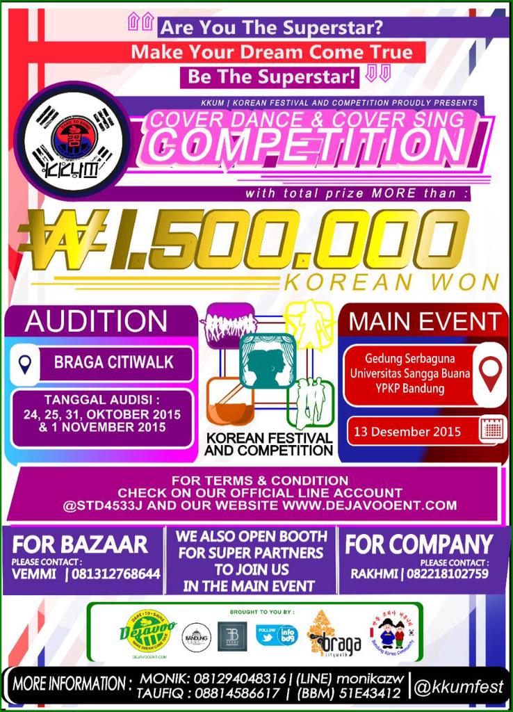 PASANGGIRI YPKP (@pasanggiri_ypkp) on Twitter photo Be a Superstar with Kkum Festival! Ayo, daftar sekarang juga! Click wwwdejavooent.com/kkum #kkumfest <a href="/RNE1_DC/">2NE1 Dance Cover</a> Be a Superstar with Kkum Festival! Ayo, daftar sekarang juga! Click wwwdejavooent.com/kkum #kkumfest <a href="/RNE1_DC/">2NE1 Dance Cover</a>