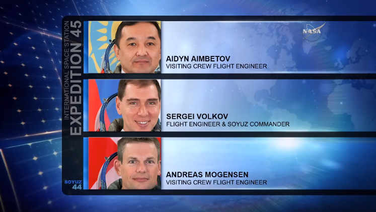 LIVE at nasa.gov/nasatv - Countdown to 12:37aET/4:37 UTC launch of <a href="/Volkov_ISS/">Sergey Volkov</a> <a href="/Astro_Andreas/">Andreas Mogensen</a> &amp; Aimbetov #ISS