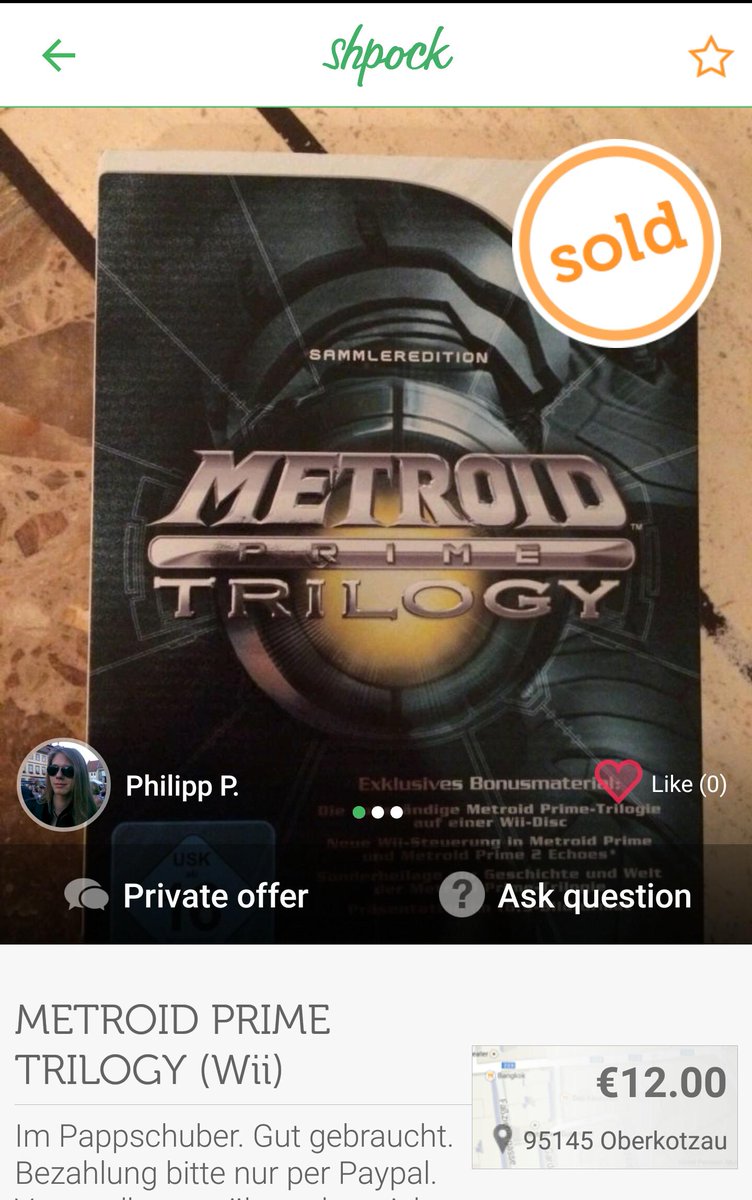 Retrob8's tweet photo. Within a few minutes of this being listed it was sold. Someone got a bargain! €12 !!! #MetroidTrilogy http://t.co/CG66tBzGDO