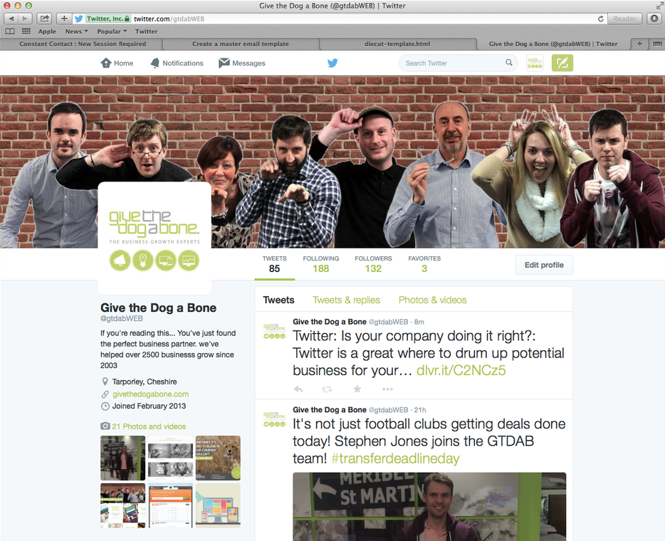 Follow @gtdabWEB for everything web design, internet marketing and graphic design, based in Tarporley. RT #webdesign