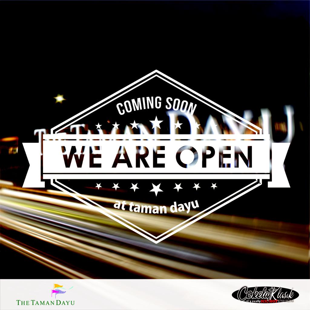 Mark your Calendar Chocolovers maybe around 1 week again,Your happiness is Coming CokelatKlasik Finally at Tamandayu