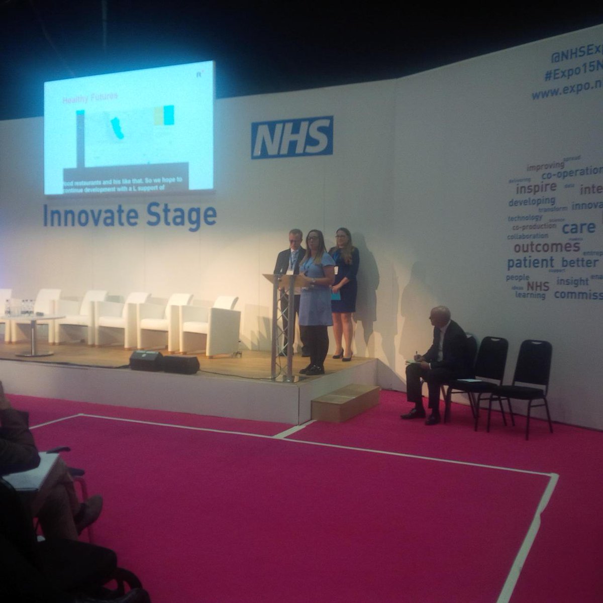 HayleyWebb3's tweet image. Well done @RedNinjaStudios!Announced as one of the #obesitydatachallenge winners @nhsexpo! Thanks @rewiredstate!