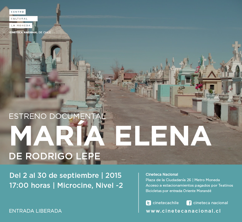 CinetecaChile's tweet photo. HOY ESTRENA 🎬 María Elena, documental de Rodrigo Lepe, sobre la última ciudad salitrera activa del mundo #GRATUITO http://t.co/cimjzjqyMA