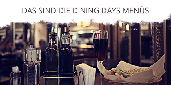 DiningDays's tweet image. Entdecker, Genießer oder Gourmet? Jetzt schon erste Infos zu den #diningdays Menüs einsehen: dining-days.de