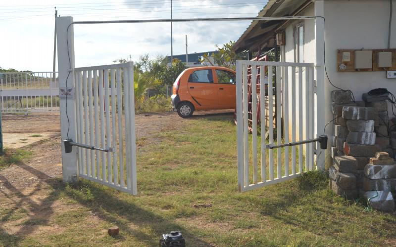 Now opening and closing of gate is very simple. Sitting in a car you can easily open or close the gate.