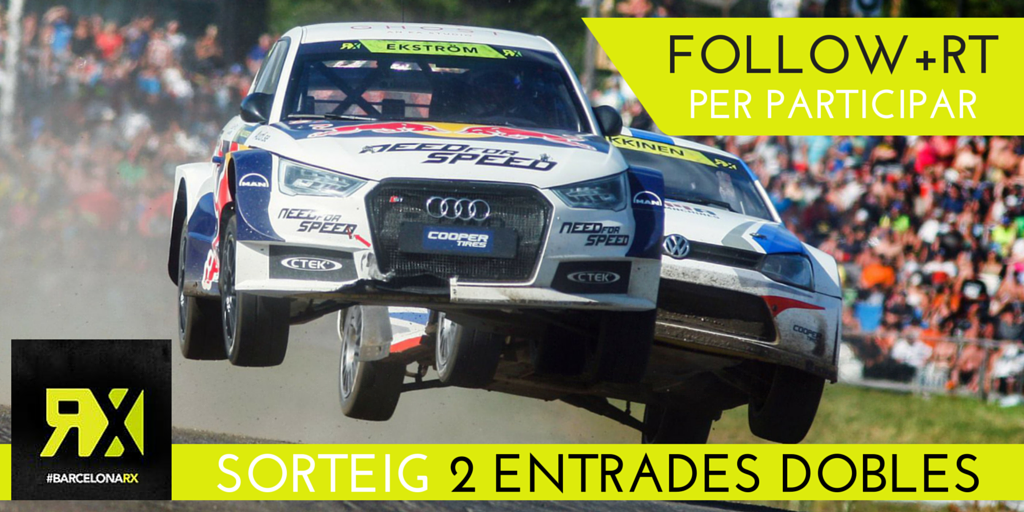 Sorteig 2 entrades dobles per al Mundial de RallyCross #BarcelonaRX. Segueix <a href="/ClubRACC/">RACC Mobility Club</a> + RT per participar #RXRACC