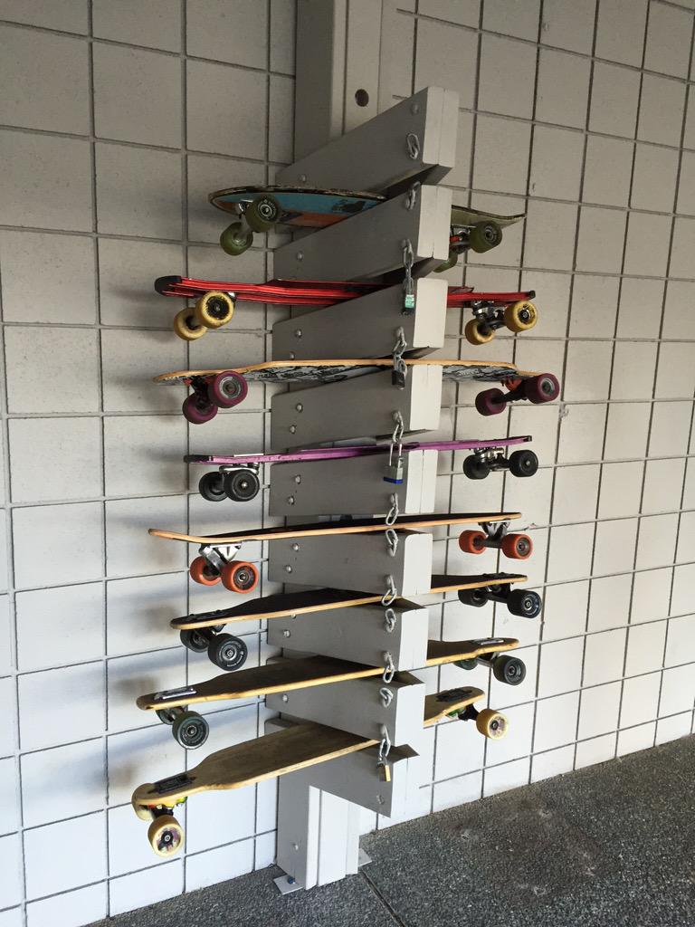 @EMSwolfie - props to our creative maintenance man Randy for solving a parking problem for us