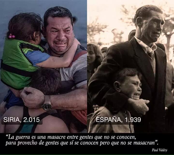 #YoSoyRefugiado :En 1939 l@s republican@s antifranquistas. Hoy l@s que huyen de las guerras del siglo XXI <a href="/CEARefugio/">CEAR</a>