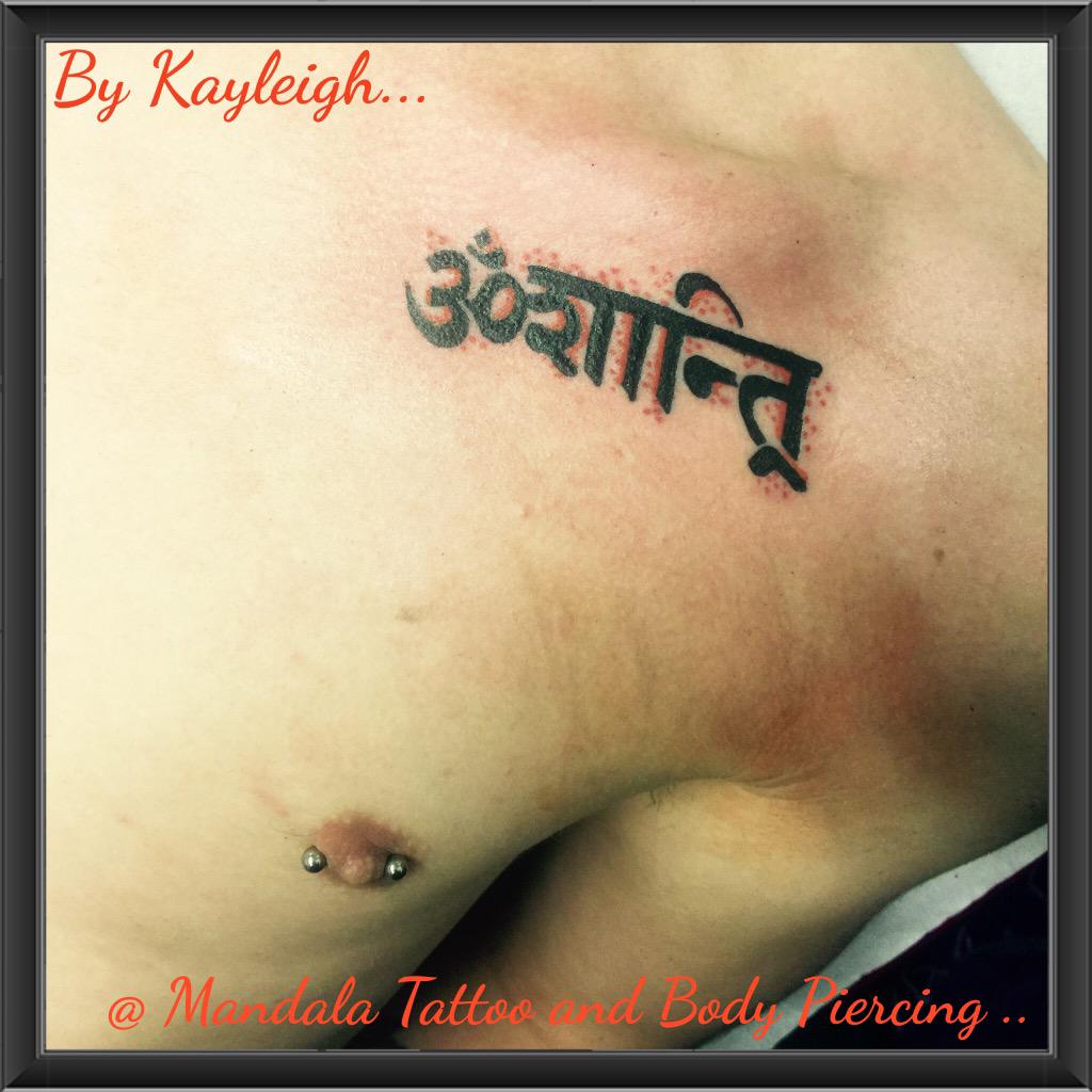Mandala tattoo on Twitter om shanti Sanskrit script universal peace  httptcoXEXMCrJn46  Twitter