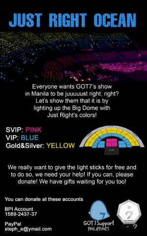 Got7 Co On Twitter Ph Igot7 Are Planning A Just Right Ocean For Got7 And They Need Your Help Please Support This Lightstick Project Https T Co Nm94boqdhn twitter