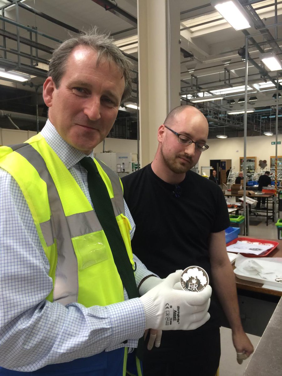 Damian Hinds (@damianhinds) on Twitter photo Here at <a href="/RoyalMintUK/">The Royal Mint</a> today with Rhys following launch of #coins to mark The Queen becoming #LongestReigningMonarch Here at <a href="/RoyalMintUK/">The Royal Mint</a> today with Rhys following launch of #coins to mark The Queen becoming #LongestReigningMonarch