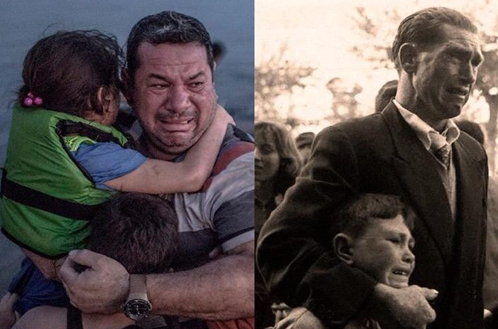 antoniorozco's tweet image. Foto Siria hoy y España ayer.... que nuestros hijos no lo tengan que sufrir mañana...#SeRompeElAlma #RefugeesWelcome