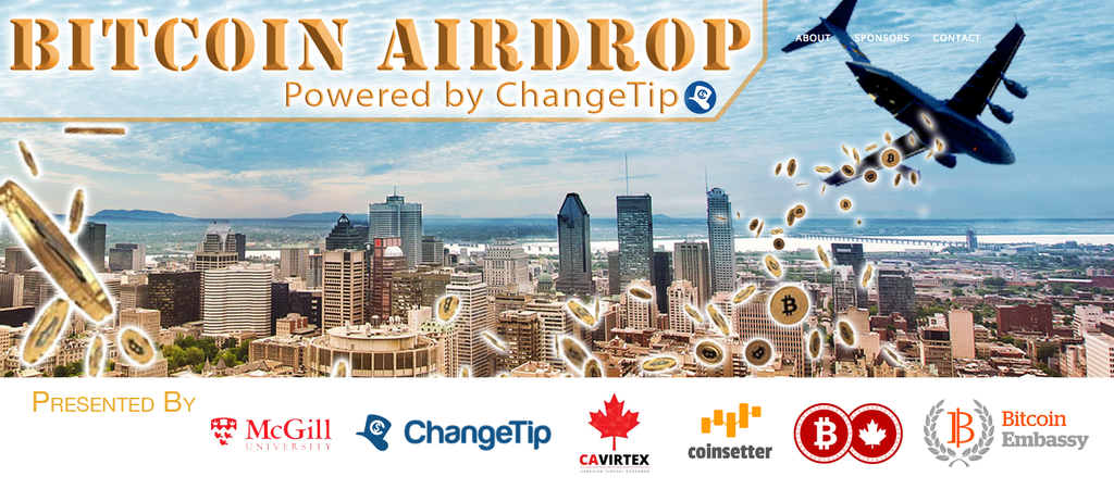 The #McGillBitcoinAirdrop is today! Don't miss out. Look for <a href="/kylekemper/">Kyle Kemper 💫</a> &amp; <a href="/McGillCrypto/">McGillCryptoClub</a>.