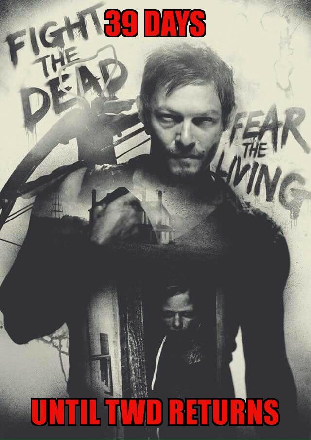 phiebramley's tweet image. 39 days til #TheWalkingDead #TWDSeason6
