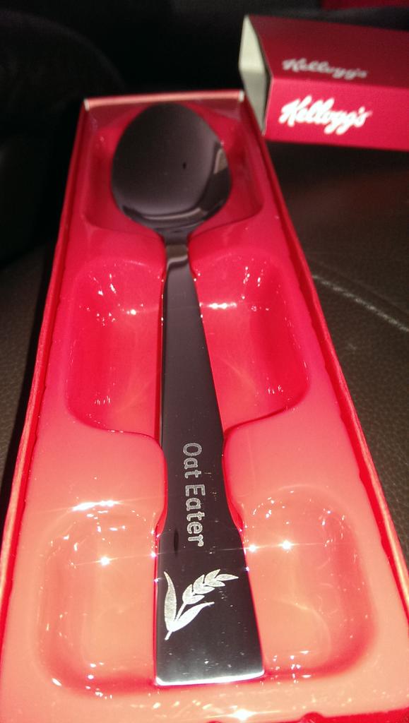 Finally got my Valyrian Steel spoon courtesy of @KelloggsUK! <a href="/GameOfThrones/">Game of Thrones</a> <a href="/WiCnet/">Winter is Coming</a> #ABladeWithAName