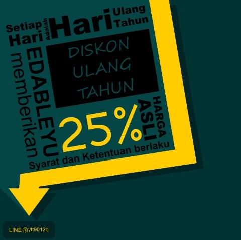 edableyu's tweet image. Ayo order ada diskon buat yang ulang tahun lo 25%, diskonnya dari harga asli 😊Cek galeri kita di instagram @edableyu
