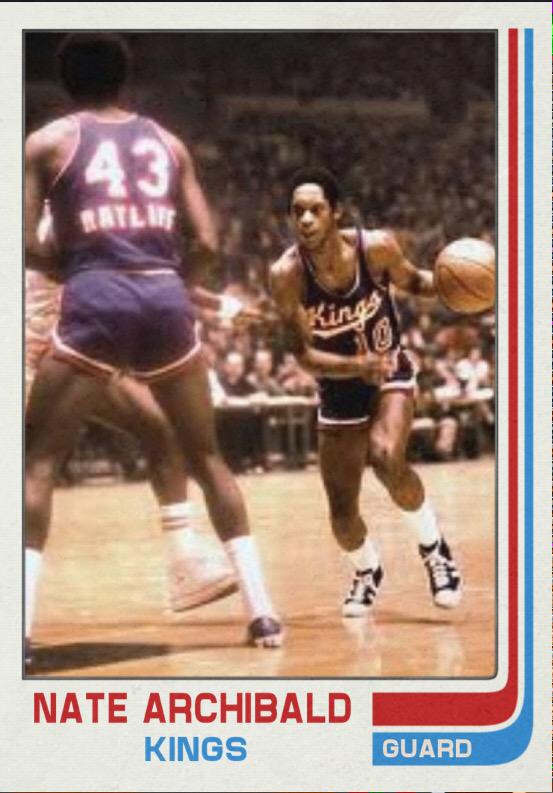 Happy 67th birthday to Nate Archibald. In 1972-73 avg 34 PPG, 11.4 assists/game & 46 (!!) minutes/game. 