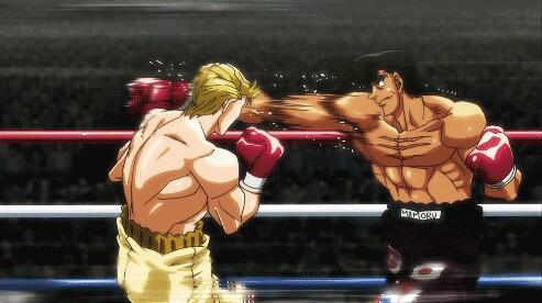 Hawks Punch, Takamura vs Hawks, Hajime no Ippo