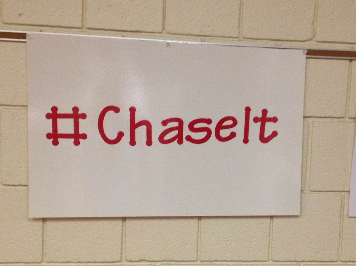 CVChaseIt's tweet photo. Branding our school and letting staff, parents, and students that we are here to CHASE GREATNESS #ChaseIt http://t.co/A91UhOihWk