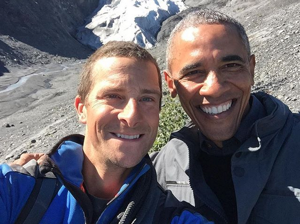 RunningWildwBG's tweet photo. President @BarackObama + @BearGrylls = One EPIC #RunningWild adventure! http://t.co/OSpSqnEyA5 http://t.co/LNr7DWVxaG