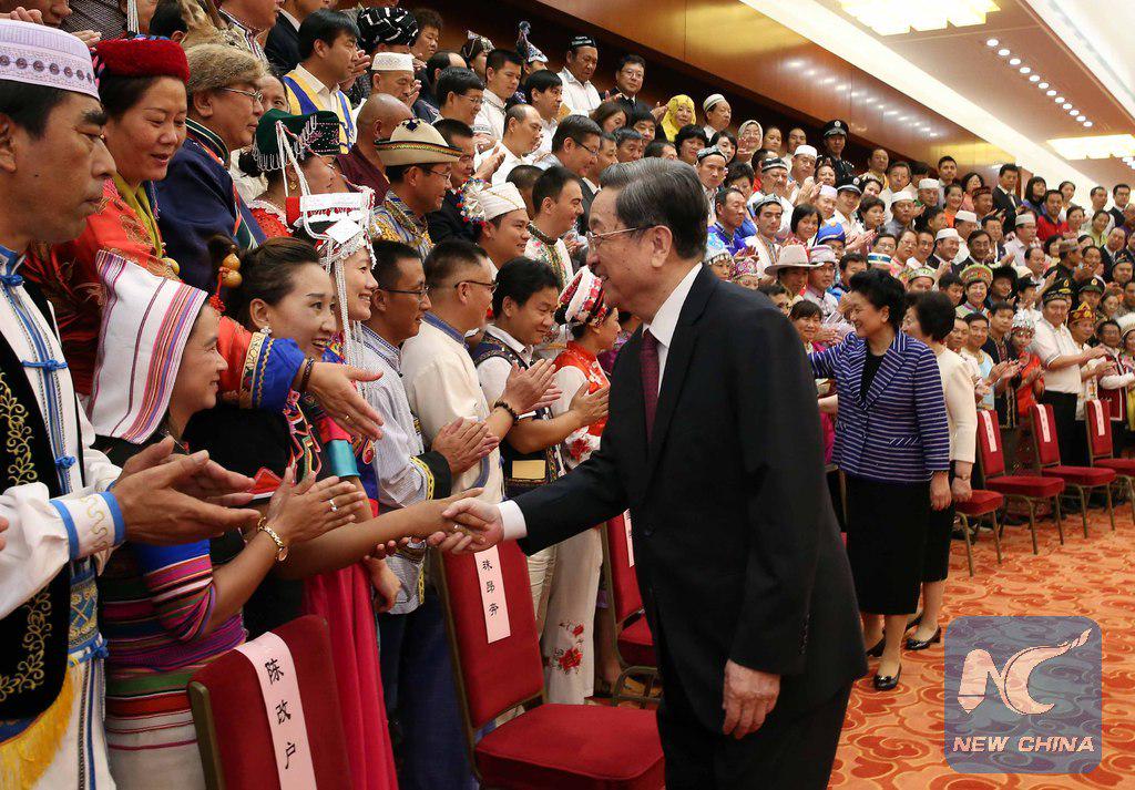 XHNews's tweet image. Top Chinese political advisor stressed interethnic exchange among 56 ethnicities xhne.ws/foo0w