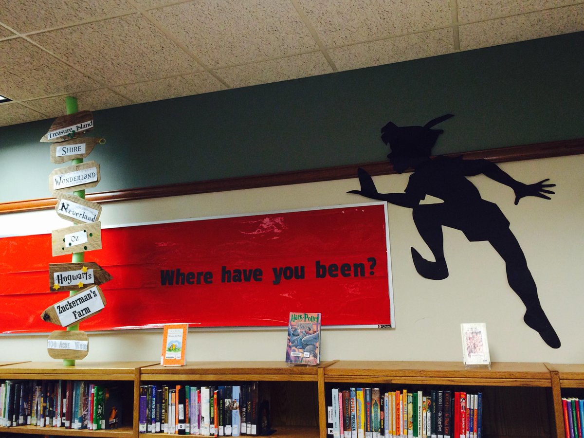 Hang on to your shadow next time you head to the Evergreen Branch Library! #peterpan #creativelibrarians